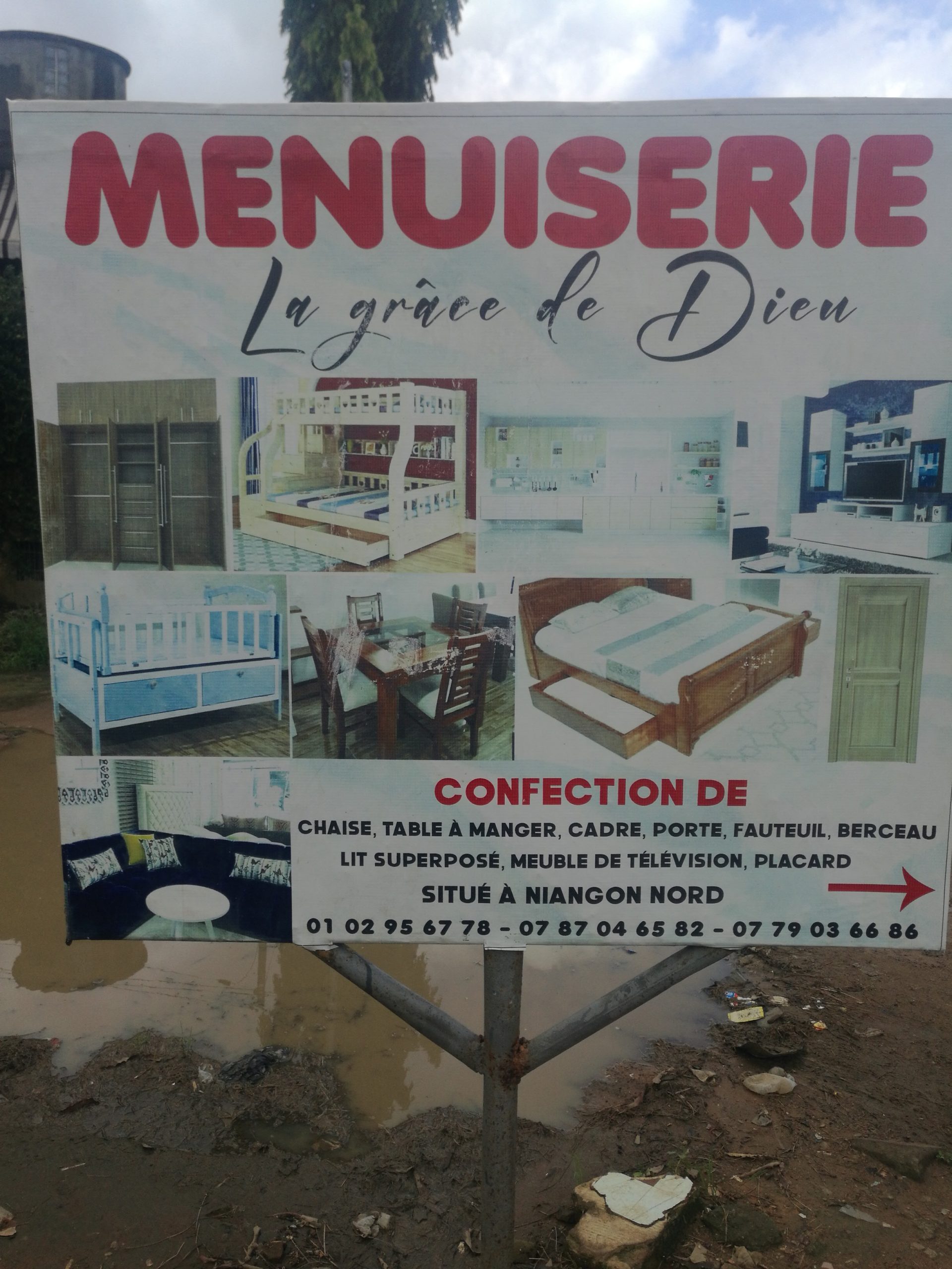 Menuisier la grâce de Dieu