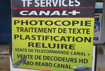 Tu service canal+ aussi photocopie traitement plastification et vente de décodeur