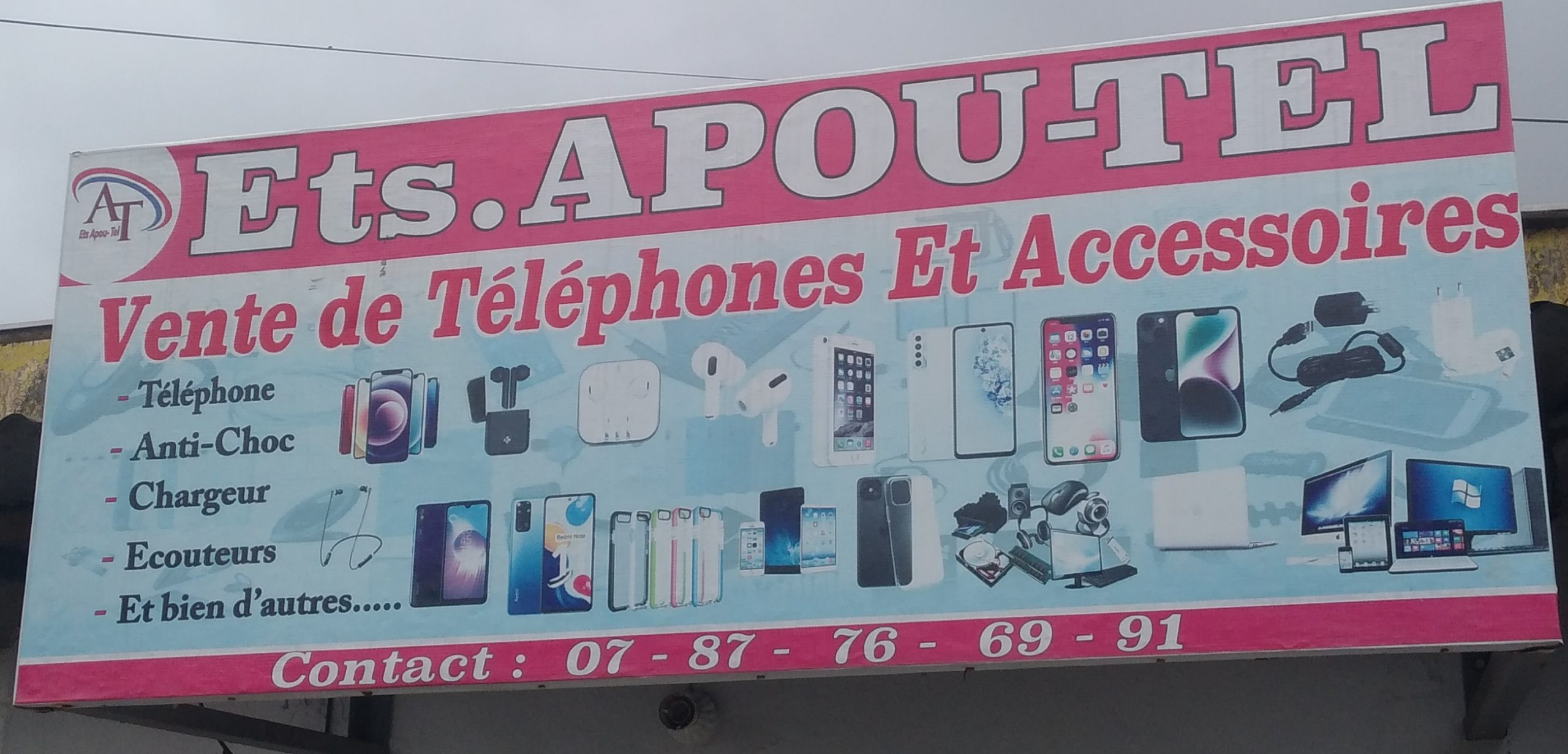 Vente d'accessoir de téléphone et aussi vente de téléphone