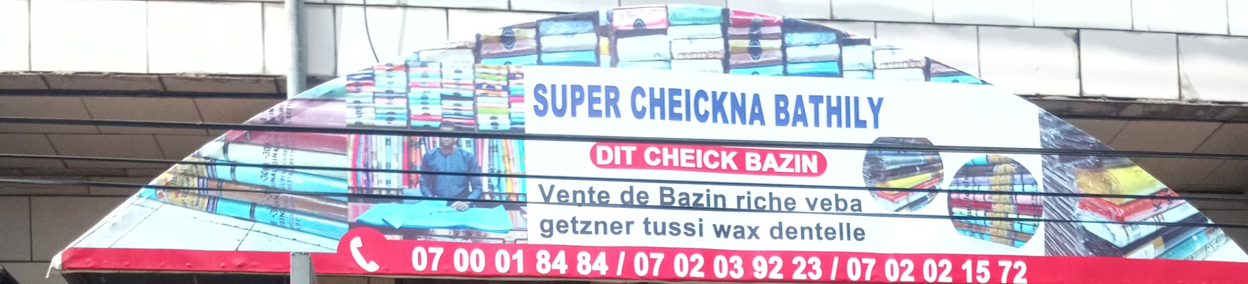 Super Cheickna Bathily vente de Bazin