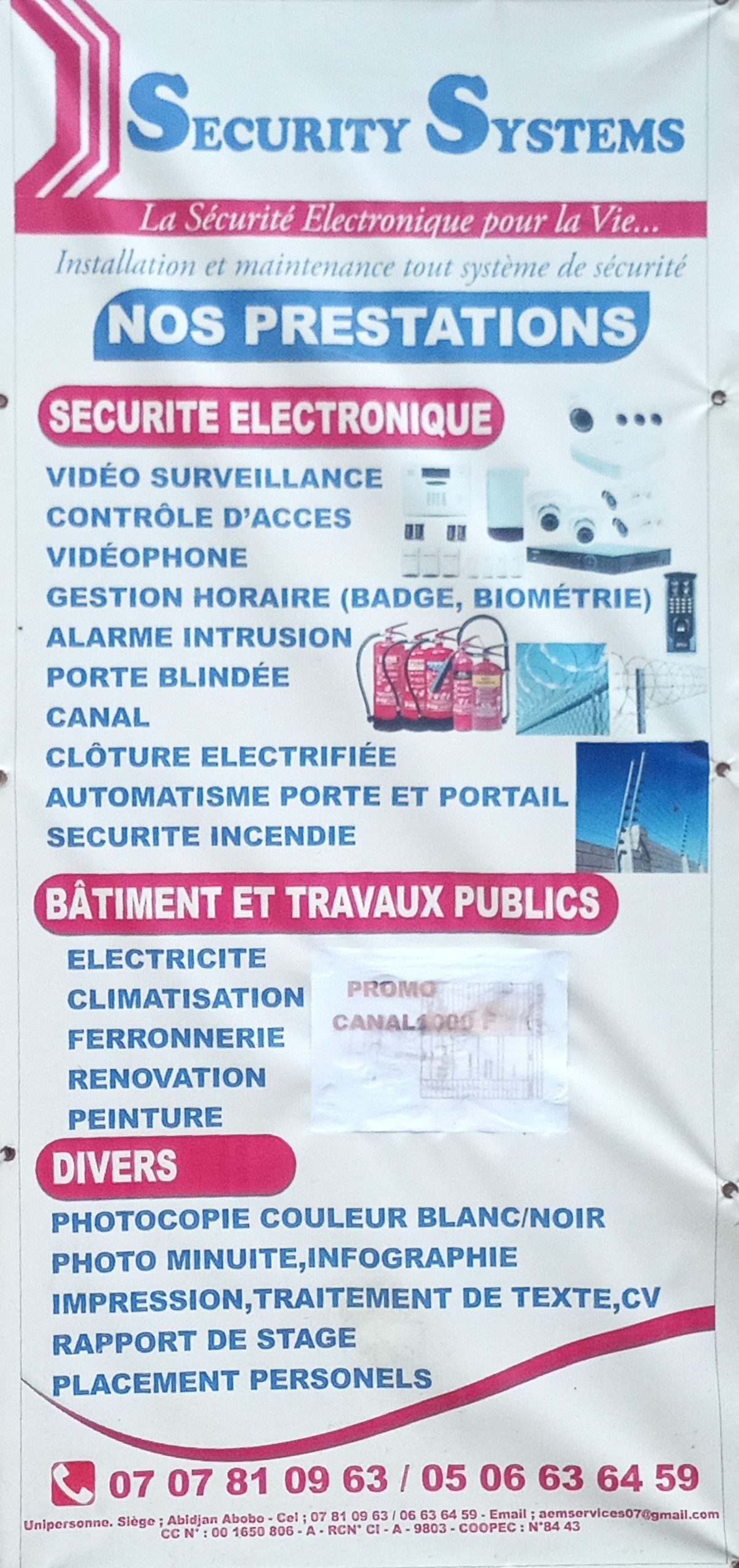La sécurité électronique pour la la vie