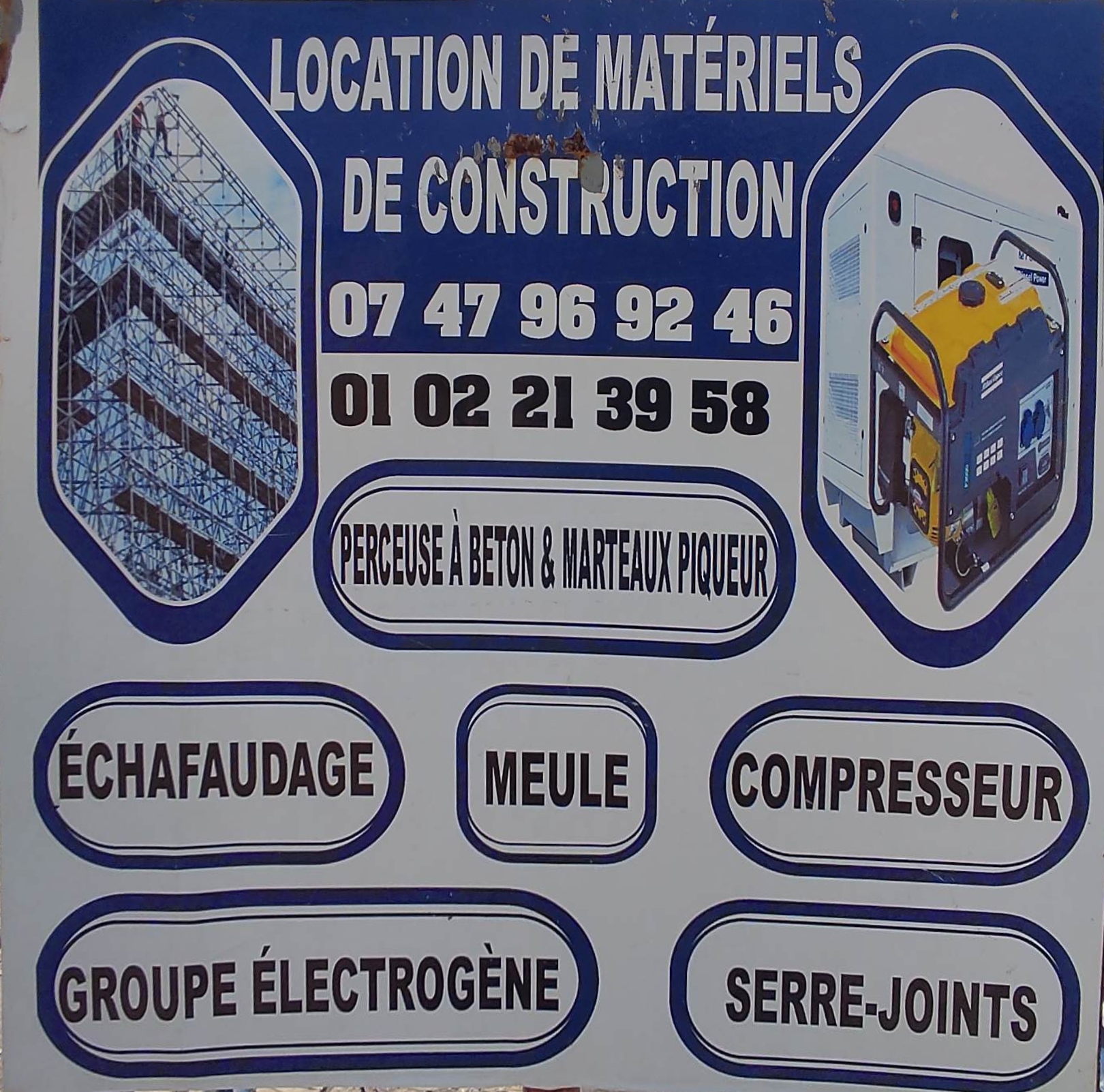 Location de matériels de construction