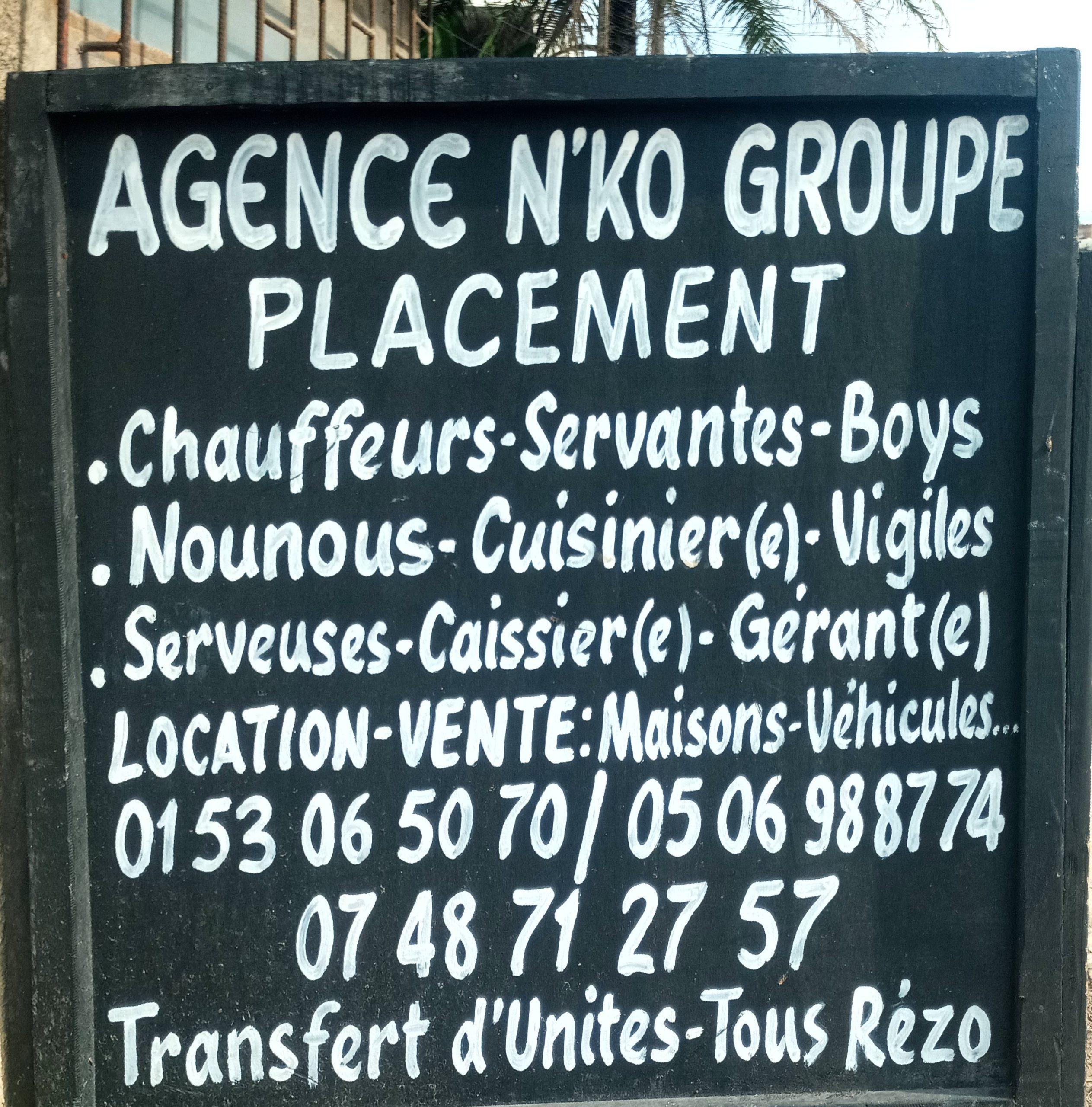 AGENCE N'KO GROUPE PLACEMENT