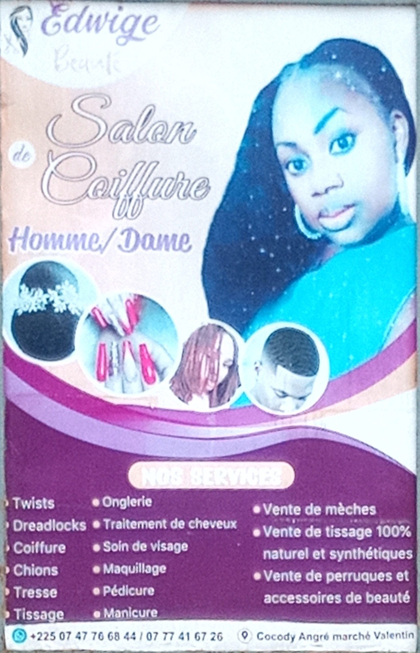 EDWIGE BEAUTÉ SALON DE COIFFURE MIXTE