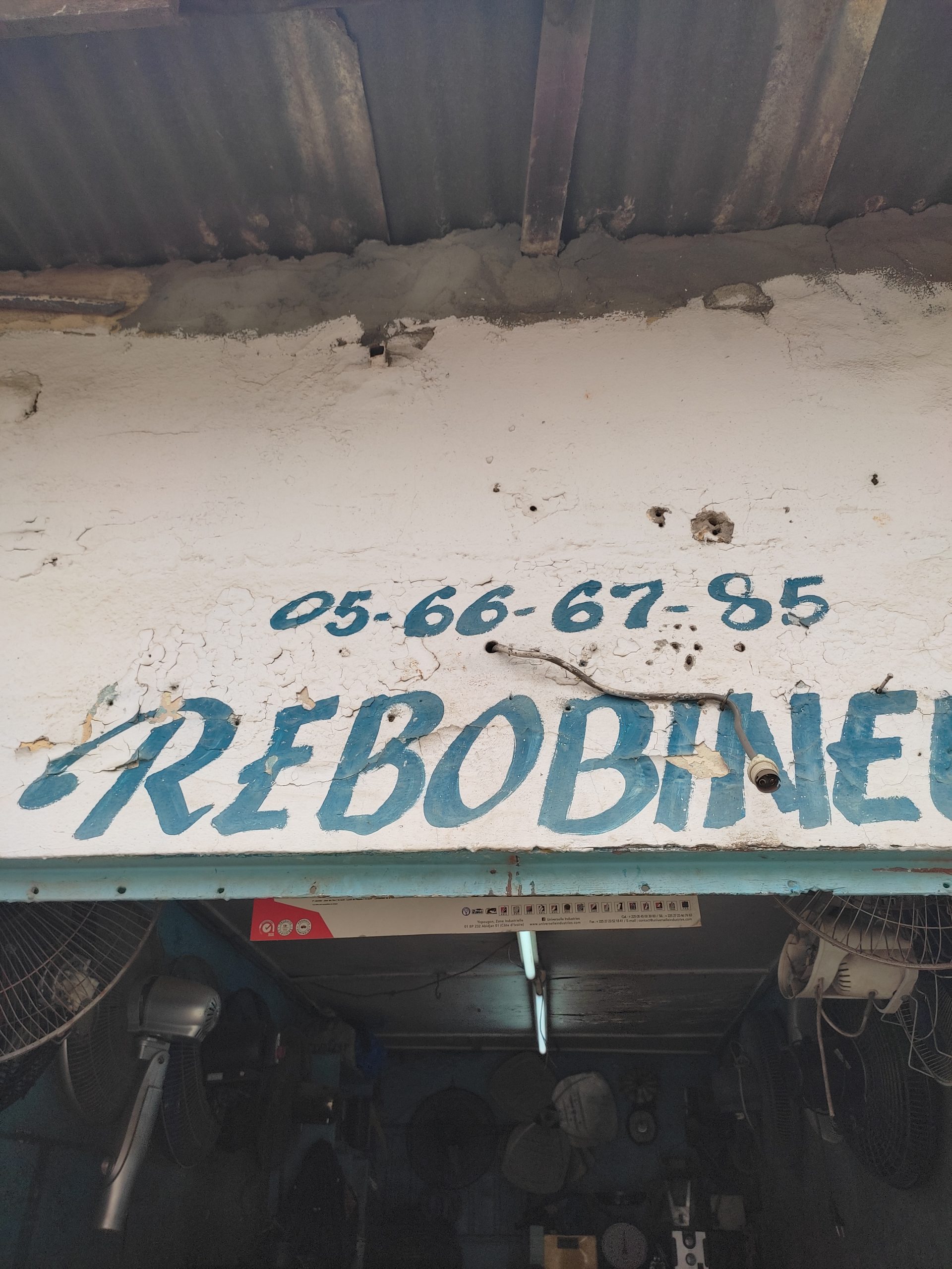 Rebobinage ventilateur