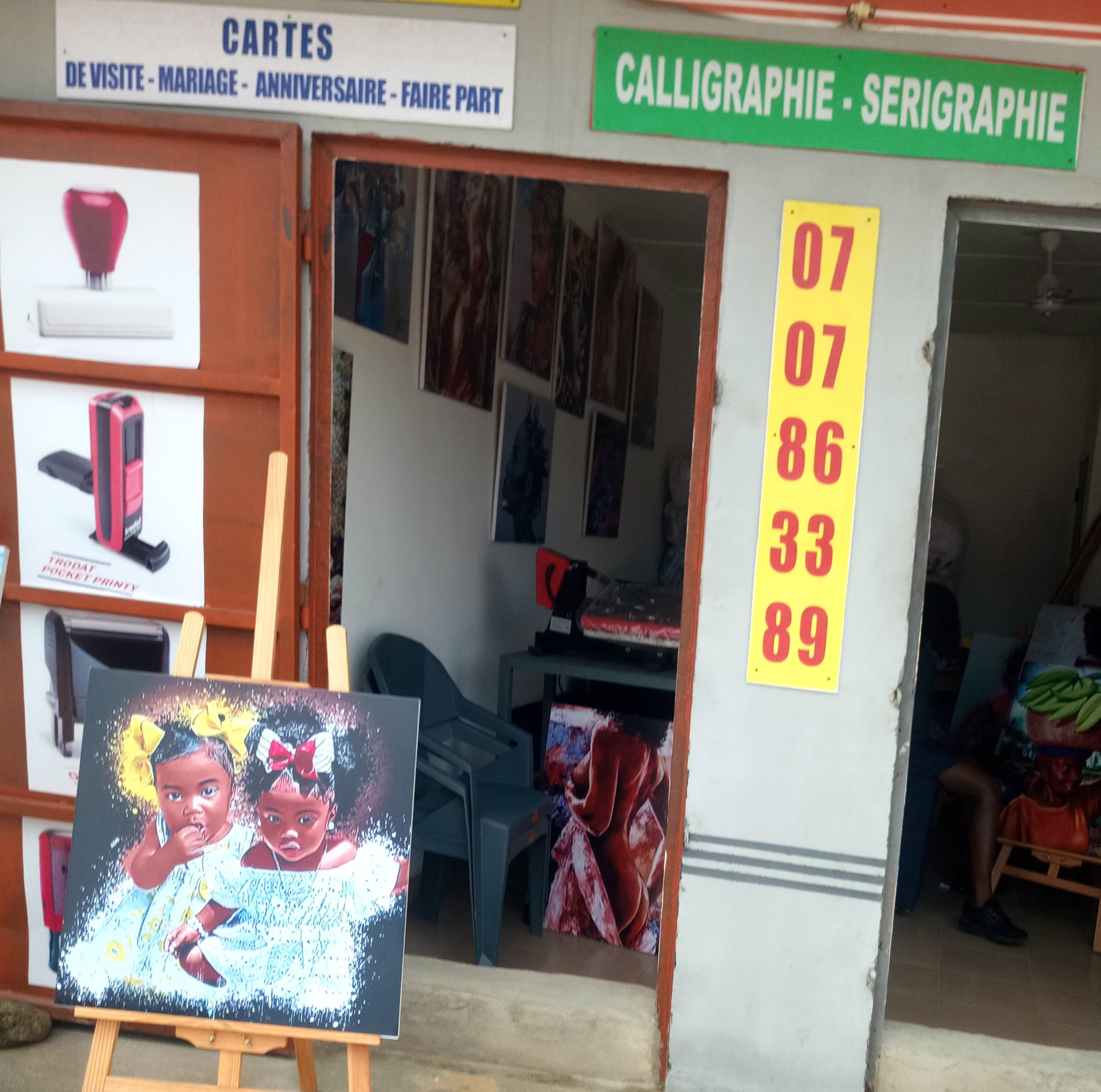 Calligraphie et sérigraphie