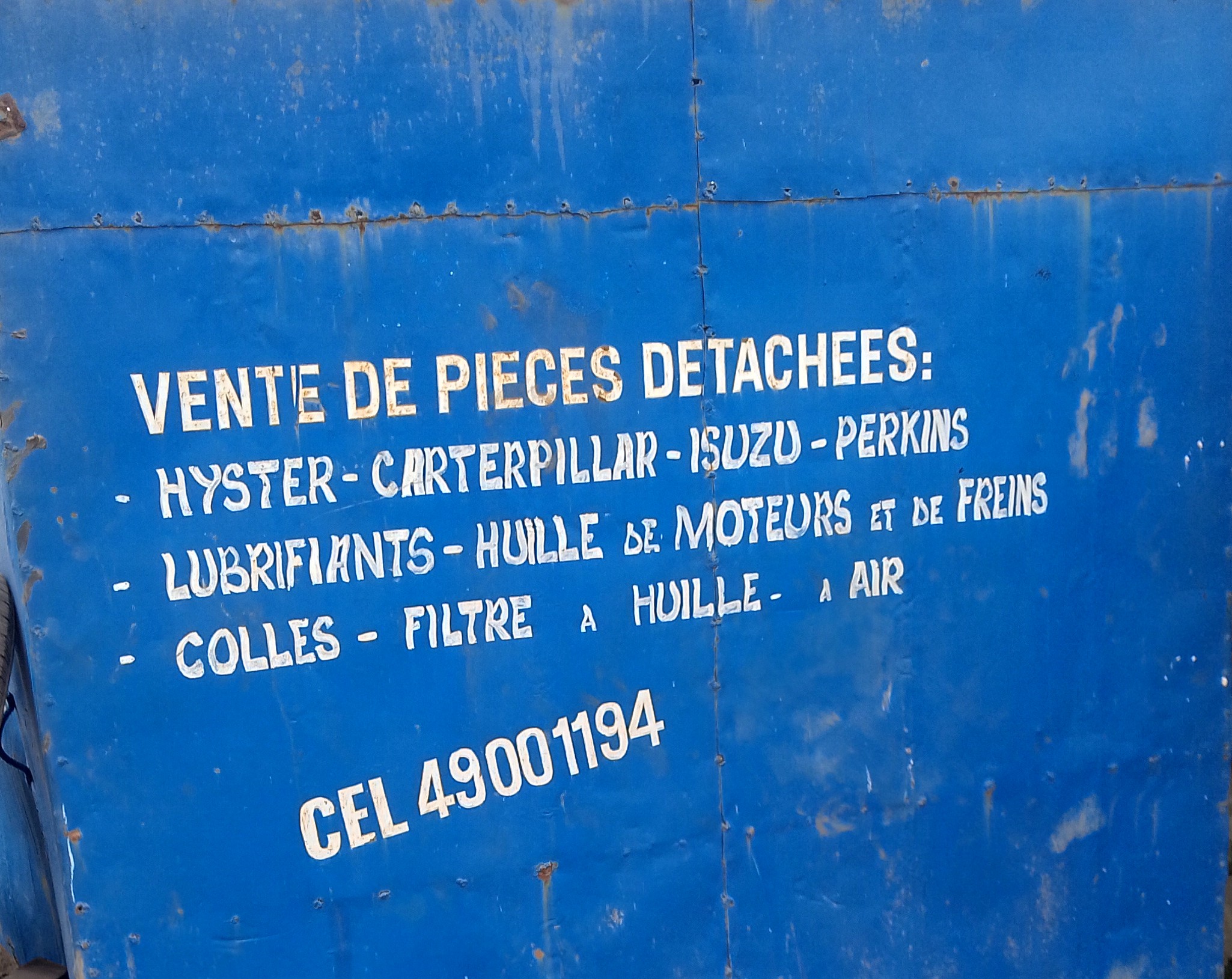 VENTE DE PIECES DETACHEES