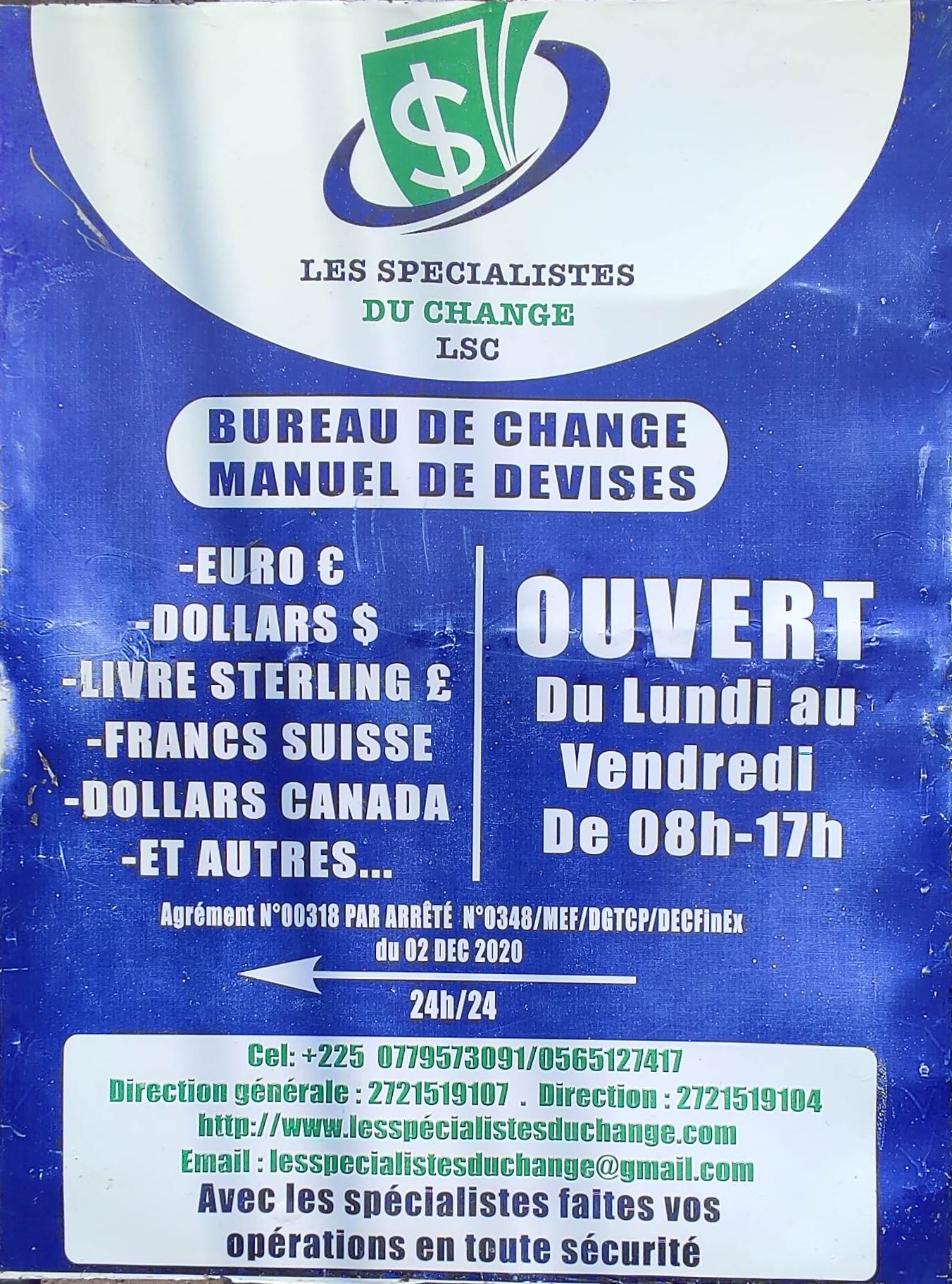 Les spécialistes du Change à Port-bouet