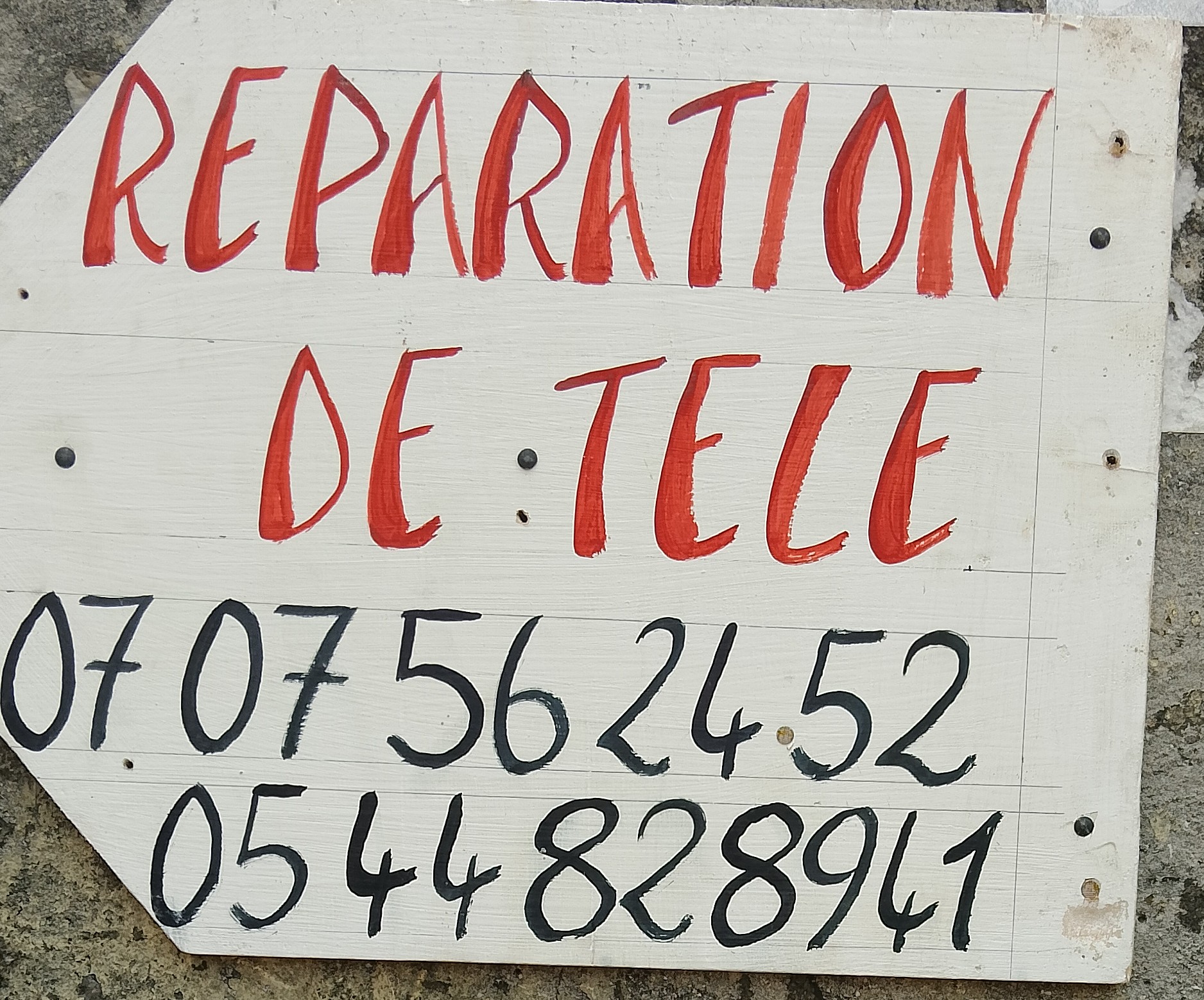 REPARATION DE TELE