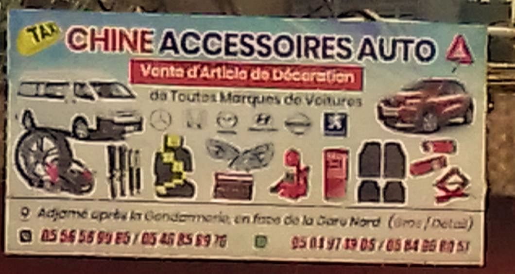 Vente des pièces de voiture