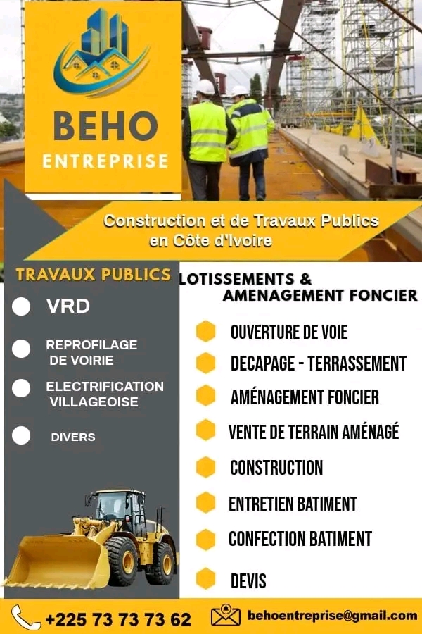 Beho Entreprise – Construction et Travaux