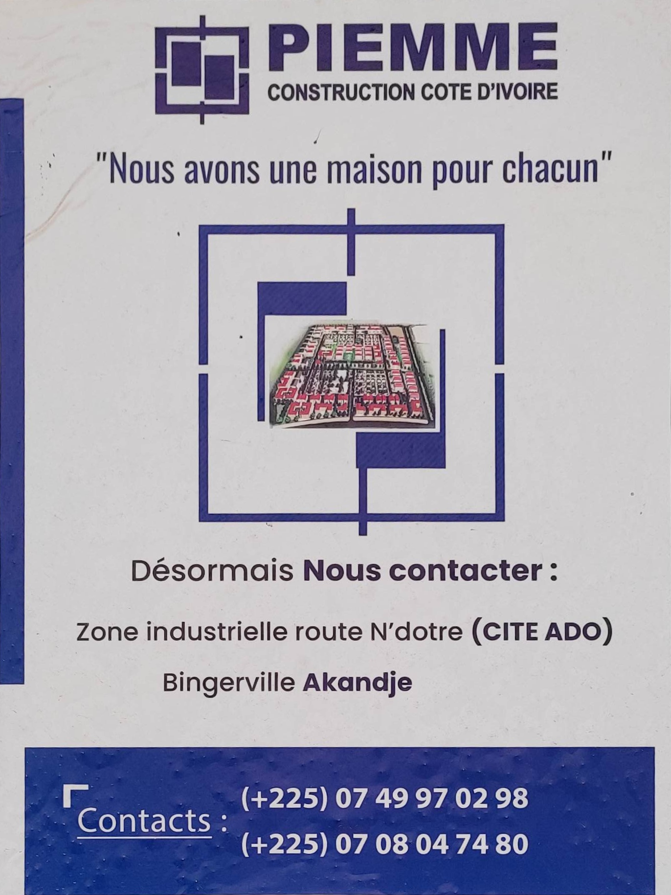 Piemme – entreprise de construction côte d'ivoire