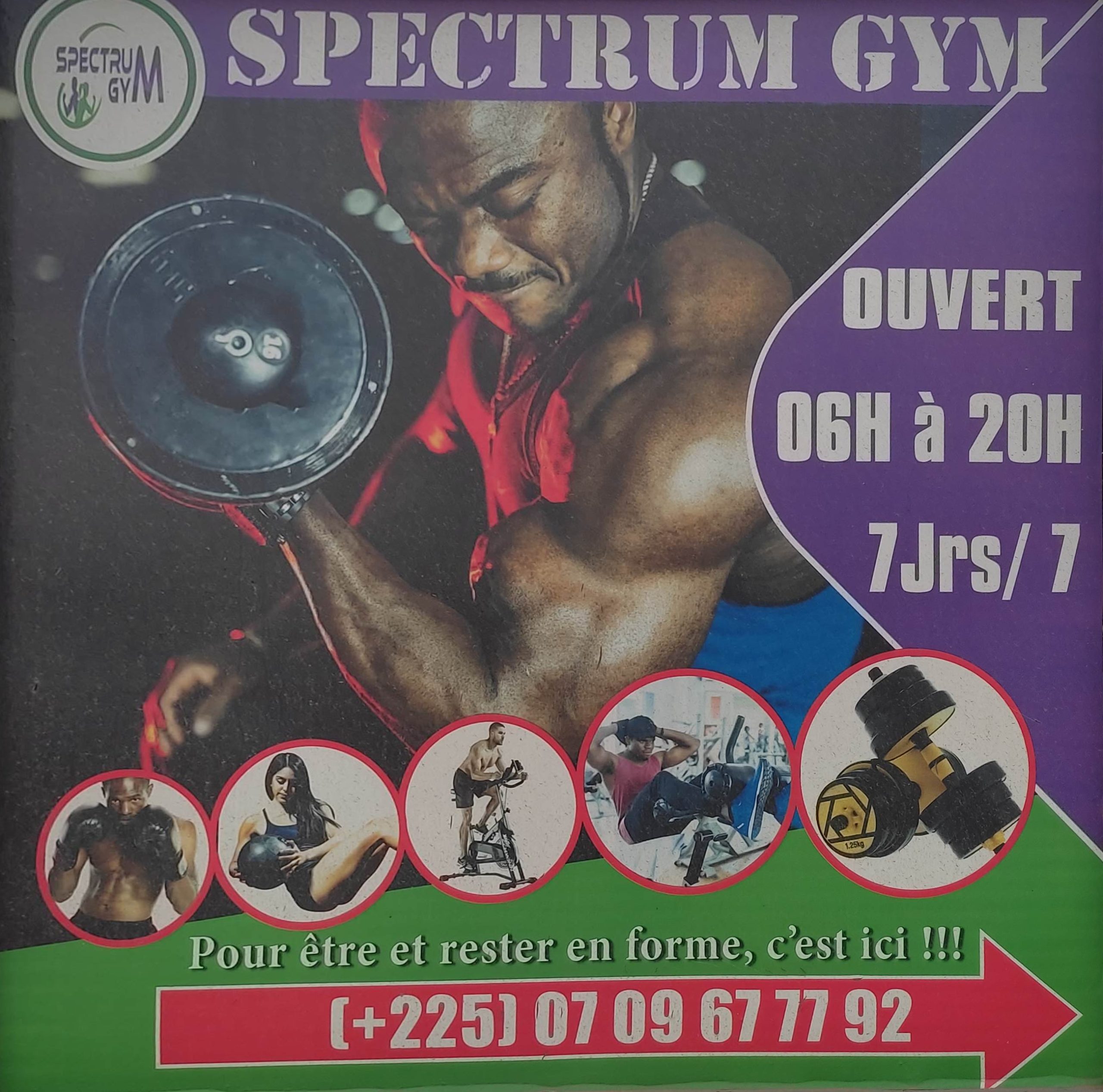 Spectrum Gym – Salle de Sport à la Riviera Faya Nouveau Goudron