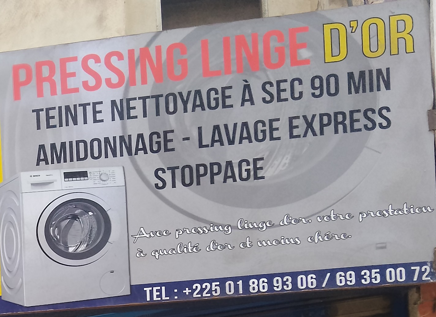 PRESSING LINGE D'OR
