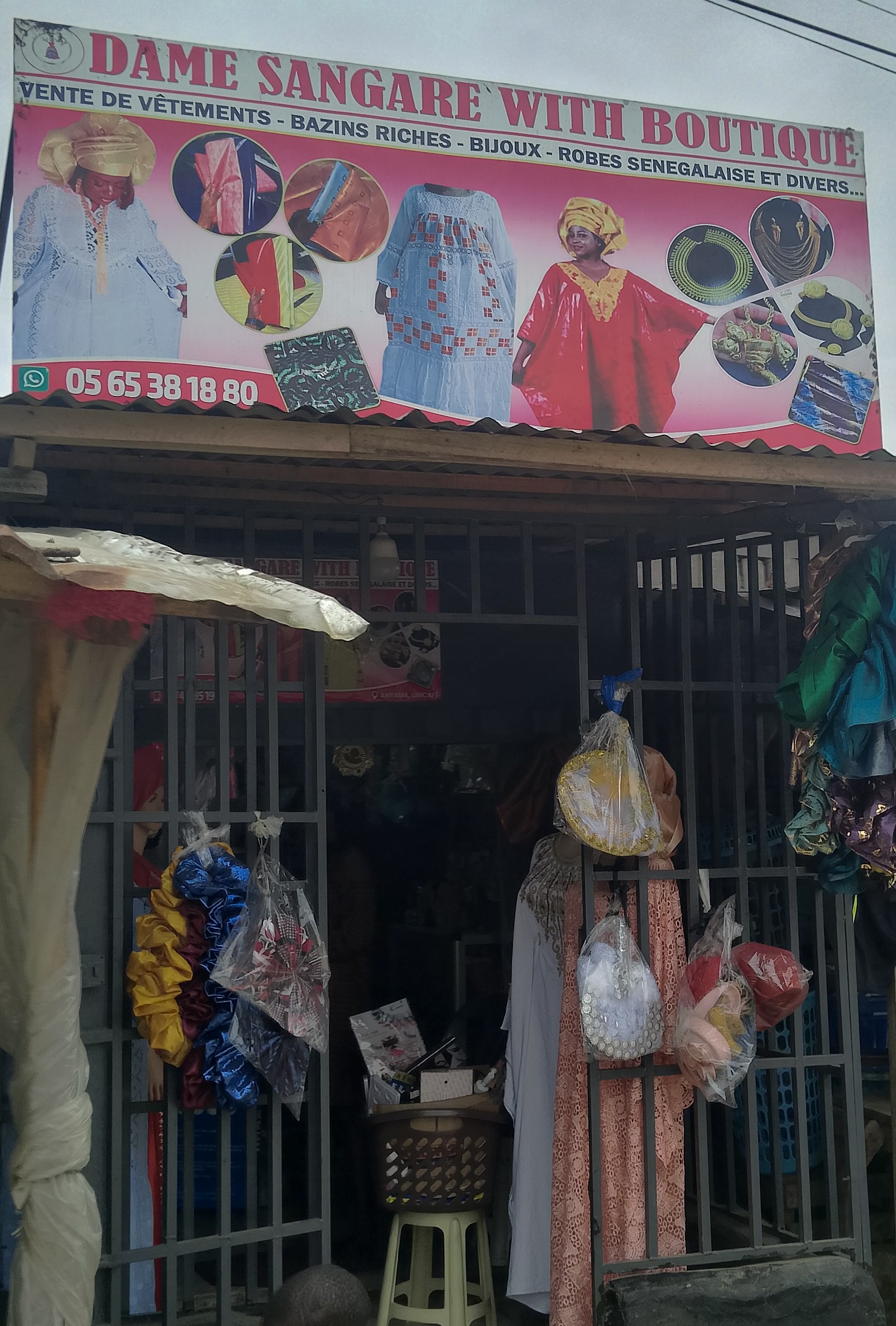 DAME SANGARE WITH BOUTIQUE