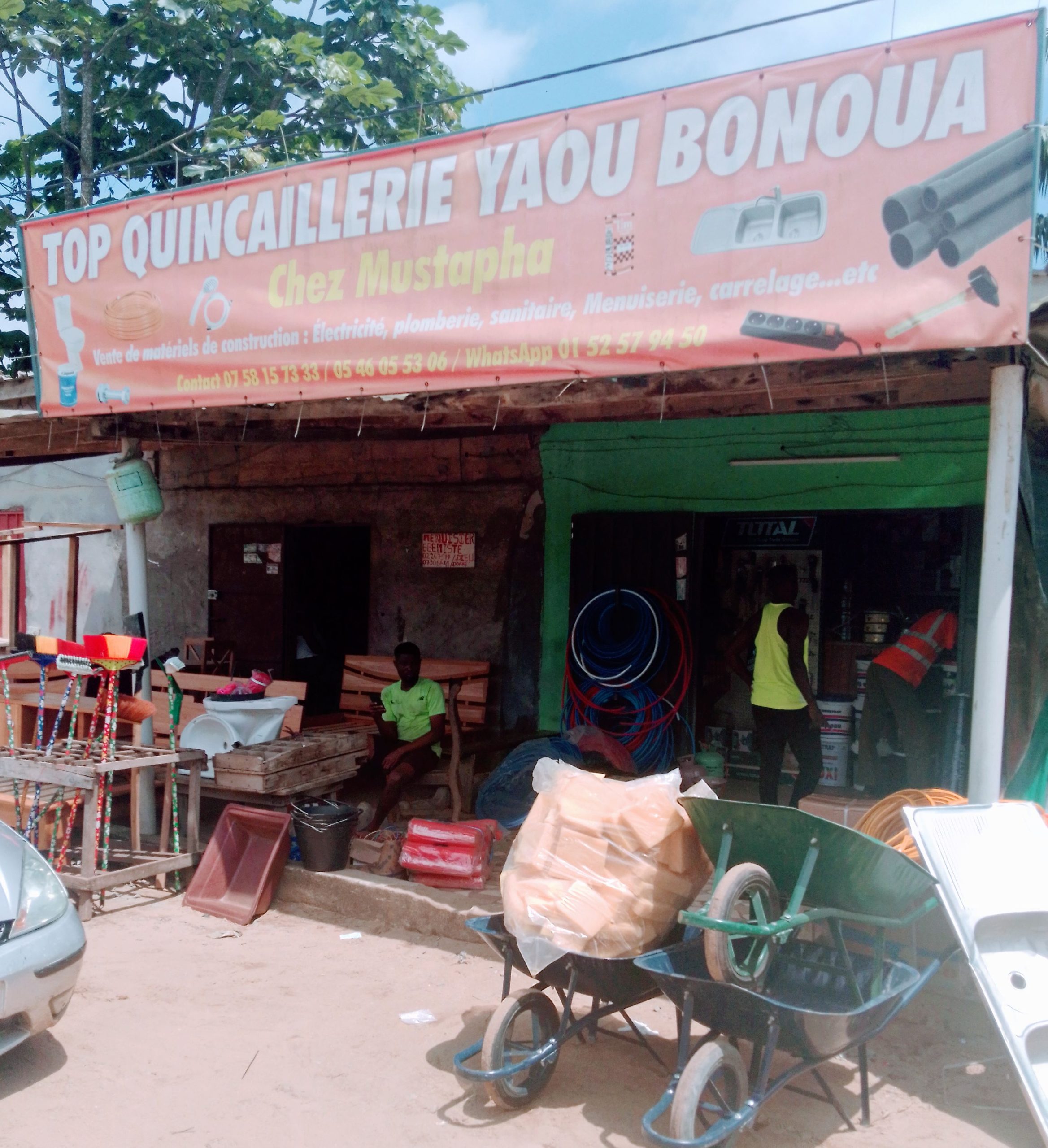 Top quincaillerie yaou chez Moustapha
