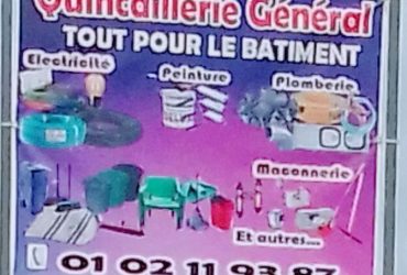 Quincaillerie générale tous pour le bâtiment