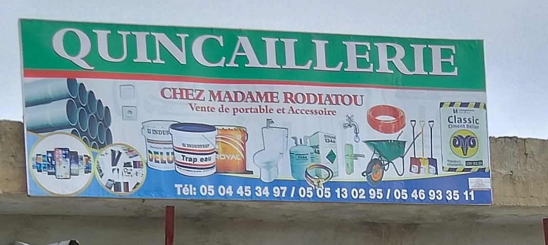 QUINCAILLERIE  CHEZ MADAME RODIATOU