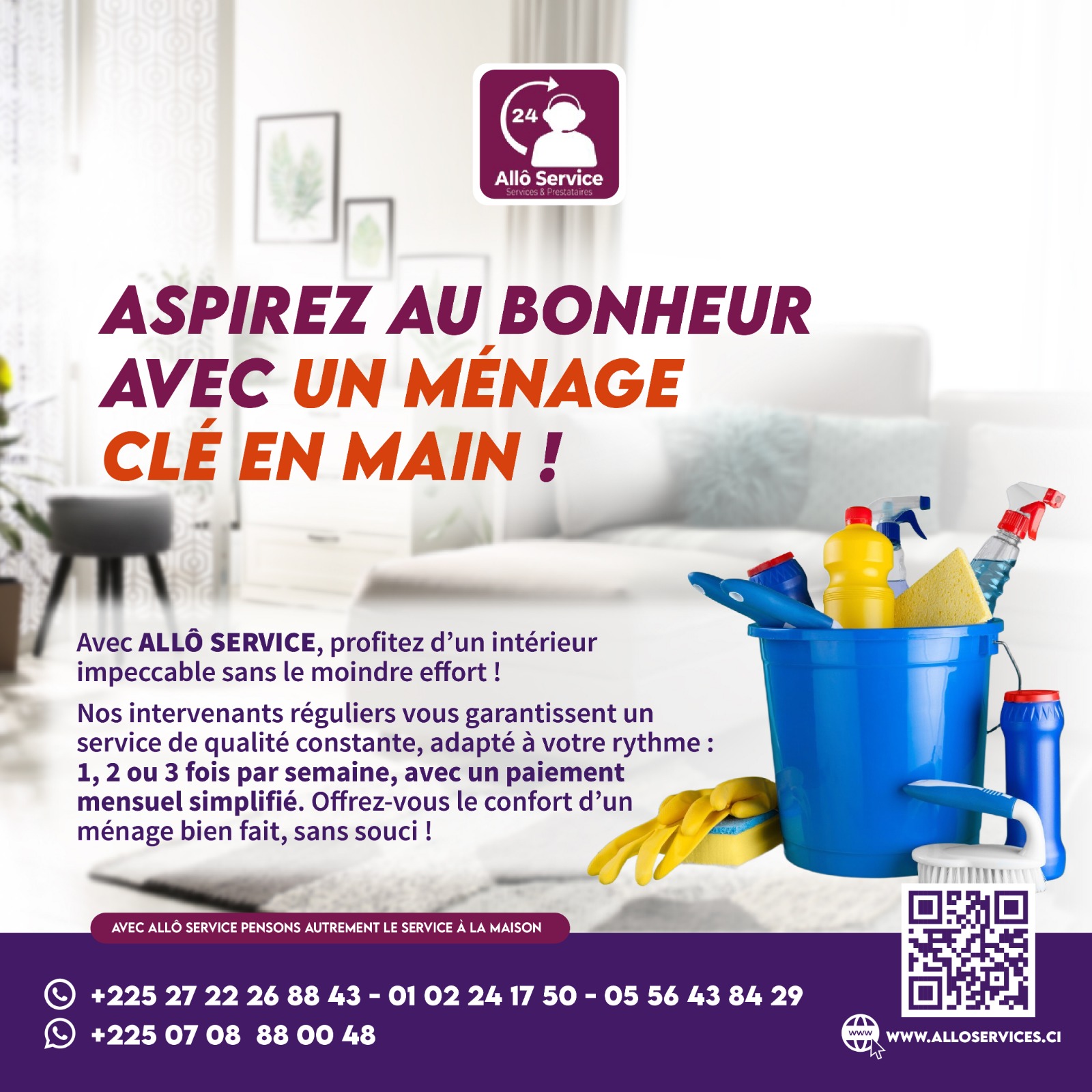 Avec Alloservice , pensons autrement le service à la maison
